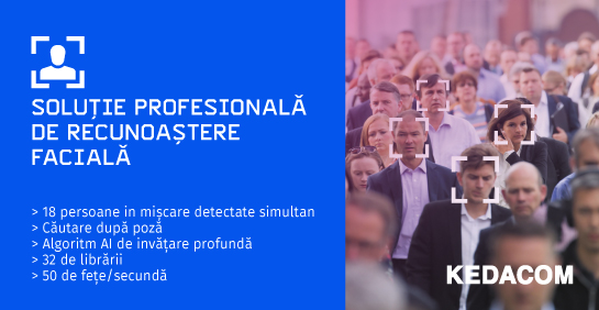 Solutie IP Kedacom de recunoastere faciala