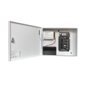 Cabinet multifunctional pentru centrale de control acces, sursa 12~14.1Vcc / 5A, backup, alb, cu pini magnetici pentru fixare controler