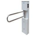 Poarta batanta bidirectionala, automata, cu brat din inox, culoare alb