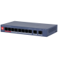 Switch Dahua 8 porturi POE, cloud management, 2 porturi uplink, Poe Watchdog, long distance POE, HI POE