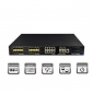 Switch industrial 16 porturi SFP 1000Base-SX/LX downlink, 8  porturi PoE+ 1000Base-T downlink, 2 porturi SFP 1000Base-SX/LX  uplink, 2 porturi 1000Base-T uplink, 1 port consola