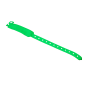 Bratara verde RFID netransmisibila cu cip EM 125kHZ pentru evenimente