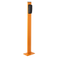 Stalp suport pentru montarea fotocelulelor YS120-Y si YS122-Y, gri sau portocaliu