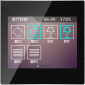 Panou control TFT 3.5" cu touch screen - incastrat, negru