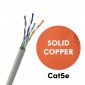 Cablu UTP CAT5e 100% Cupru, Ø 0.46mm; 100MHz; gri; rola 305M