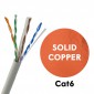 Cablu UTP CAT6 100% Cupru, Ø 0.55mm; AWG23; gri; rola 305M