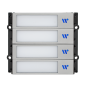 Modul cu 4 butoane iluminate, capacitive, pentru posturile de apel modulare DT 821 cu comunicatie pe 2 fire.