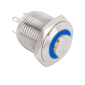 Buton de iesire, contact NO, Led semnalizare, filet M16, actionare prin apasare