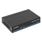 Switch PoE 5 porturi (4 downlink, 1 uplink) pentru sisteme de supraveghere