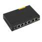 Switch PoE+ 6 porturi 10/100Base-T (4 downlink, 2 uplink) pentru sisteme de supraveghere