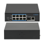 Switch ethernet industrial PoE+, 8 porturi 10/100Mbps Base-T downlink, 1 port 10/100/1000Mbps Base-T uplink, 1 port 1000Mbps Base-X SFP uplink