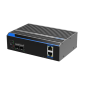 Switch industrial cu 2 porturi ethernet gigabit POE+ si 2 porturi  gigabit SFP, alimentare 12~48Vcc, POE watchdog, Fast Ring, BSP