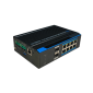 Switch industrial gigabit cu 4 porturi Ethernet downlink PoE++, 4 porturi Ethernet downlink PoE+ si 2 porturi SFP 1G/2.5G, Management L2, POE Watchdog, Fast Ring